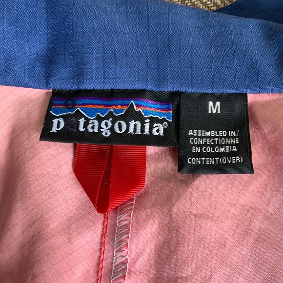 Vintage Patagonia 1998 Full Zip Mens Windbreaker Jacket POP OF BRIGHT RED COLOR - Picture 5 of 7